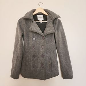 Gray Lightweight Pea Coat Size Medium